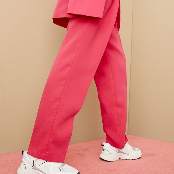 COPY - Hot pink liocell and viscose dress pants - Picture 3 of 3